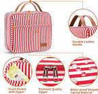 Bosidu Hanging Travel Toiletry Bag,Large Capacity Cosmetic Travel Toiletry Organizer for Women with 4 Compartments & 1 Sturdy Hook,Perfect for Travel/Daily Use/Christmas