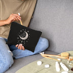 Nogrit Tarot Makeup Bag,Witchy Gifts,Witchy Gifts For Women,Boho Makeup Bag,Boho Crescent Moon Celestial Small Cosmetic Makeup Bag for Purse