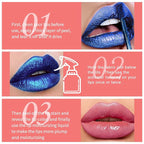 Peel Off Lip Stain Lip Tint Matte Liquid Lipstick Nude Lip Gloss Long Lasting Waterproof Lip Tint Stain Non-stick Cup Peel Off Lipstick Lip Makeup for Women Girls - 02