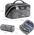 BOYATU Travel Makeup Bag Cosmetic Bags for Women: 3 Sets Large Capacity Make up Bag - Portable Toiletry Bags with Handle for Women(F-3-Black)