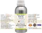 Greenwood Essential Pure Ginko Root Oil (Ginkgo biloba) Natural Therapeutic Grade Cold Pressed 1250ml (42 oz)