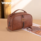 Montana West Wrangler Makeup Bags for Women Portable Toiletry Bag Small Travel Cosmetic Organizer for Gift Zipper Closure