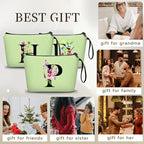 Birthday Inspirational Bridesmaid Proposal Team Small Gifts for Women Mom Aunt Teacher Sister Coworkers Makeup Cosmetic Bag Travel with Mirror Mothers Day Christmas Graduation P