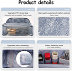 BOYATU Travel Makeup Bag Cosmetic Bags for Women: 3 Sets Large Capacity Make up Bag - Portable Toiletry Bags with Handle for Women(F-1-Blue)