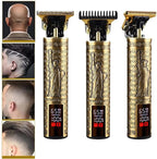Hair Clippers for Mens Zero Gapped Cordless Hair Trimmer T-Blade Trimmer Professional Haircut & Grooming Kit Rechargeable Edgers Clippers Hair Trimmer Shaver Cutting Kit with LCD Display (Led-NS)