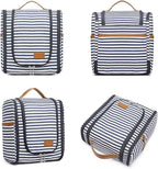 Bosidu Hanging Travel Toiletry Bag,Large Capacity Cosmetic Travel Toiletry Organizer for Women with 4 Compartments & 1 Sturdy Hook,Perfect for Travel/Daily Use/Christmas
