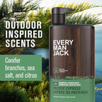 Every Man Jack 2-in-1 Daily Shampoo + Conditioner - Pacific Cypress | Nourishing For All Hair Types, Naturally Derived, Cruelty-Free Shampoo and Conditioner Set for Men | 24oz -1 Bottle
