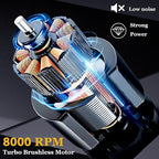 KEMEI 1677 Beard Trimmer for Men, Professional Hair Clippers, Cordless Barber Clipper with LED Display, DLC T-Blade Hair Trimmer, 8000 RPM Turbo Brushless Motor