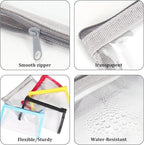 5 Pcs Small Clear Makeup Bag,Mini Clear Makeup Pouch Plastic Zipper For Purse Small Waterproof Pouch Storage For Cosmetics Jewelry And Essentials 5 Colors 6.3x3.5in