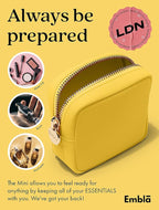Embla Cosmetic Bag - Makeup Bag Travel Pouch, Toiletry Bags Cute Makeup Organizer, Nylon Zipper Pouches, Lemon Coin Purse, Storage Bag Cosmetics Organizer, Make up bags Mini, Small, Large, Womens