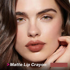 FOCALLURE Ultra Chic Lipstick,Rich Vitamin E Lip Crayon,Lightweight Color without Drying or Fading,Long Lasting Waterproof Lips Makeup,FUZZY WUZZY