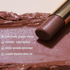 Oulac Moisturizing Shine Brown Red Lipstick for Women - 2 in 1 Glossy Brown Tinted Lip Balm, Hydrating Winter Lipstick for Dry Lips,Shine Juicy Finish Vegan 2.2g/0.07oz (03)