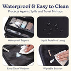 VANDEL Waterproof Hanging Toiletry Bag for Travelling, Hanging Makeup Bag, Cosmetic Travel Bags for Women Travel Toiletry Bags, Makeup Case Toiletries Organizer Hygiene Bathroom Shower Caddy