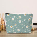 GREOXG Floral Makeup Bag, Small Travel Cosmetic Bag with Zipper, Cute Makeup Pouch Gift Ideas for Women Teen Girls Friends Mom Sisters Teacher Birthday Christmas Wedding Graduation-E21