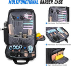 Barber Bag, Large Capacity Barber Case, Travel Hairdresser Organizer Supplies Bag, Hairstylist Backpack for Hair Cutting Tools