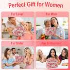 3Pcs Cotton Quilted Makeup Bag for Women Girls Large Small Travel Floral Cosmetic Bag Set Hot Pink Floral Print Zipper Make Up Pouch Aesthetic Cloth Flower Storage Toiletry Bags Organizer