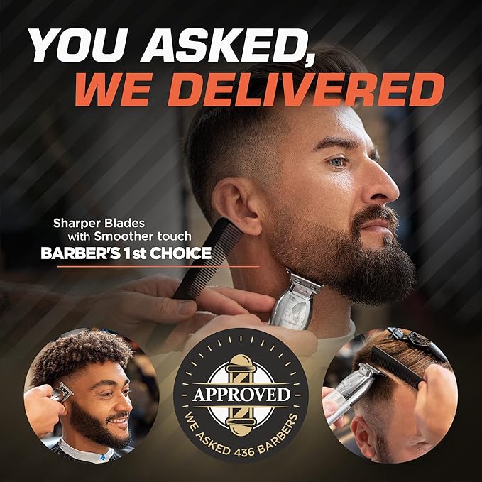 Fagaci Men's Hair Trimmer - Turbo Power with Precise Cutting, Adjusted Zero Gap Blades for Clean and Fine Cuts