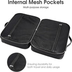 Clear Makeup Bag,Large Toiletry Case for Women,PU Leather Travel Cosmetic Bag,Detachable Makeup Case,Double Compartment Make up Organizer
