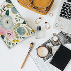Makeup Bag Spring Flowers Cosmetic Bag Mini Portable Travel Toiletry Bag Organizer Makeup Brushes Aesthetic Accessories Waterproof Storage Bag for Women