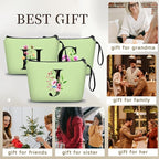Birthday Inspirational Bridesmaid Proposal Team Small Gifts for Women Mom Aunt Teacher Sister Coworkers Makeup Cosmetic Bag Travel with Mirror Mothers Day Christmas Graduation J