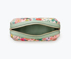RIFLE PAPER CO. Garden Party Large Cosmetic Pouch for Storing Small Accessories, Includes Gold Zipper, Printed in Full Color with Stylized Pattern and Foil Stamped Logo