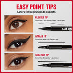 REVLON ColorStay Lash Serum + Liner, Waterproof Eyeliner, Stocking Stuffer for Her, Healthier Looking Eyelashes, Smudge-Resistant, 001 Blackest Black