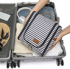 Bosidu Hanging Travel Toiletry Bag,Large Capacity Cosmetic Travel Toiletry Organizer for Women with 4 Compartments & 1 Sturdy Hook,Perfect for Travel/Daily Use/Christmas