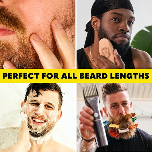 Beard Club Mens Grooming Kit & Beard Trimmer for Men - Professional Cordless Electric Hair & Moustache Trimmer, Straight Razor, Shampoo, Balm, Brush & Comb - Grooming Kit Gift Set