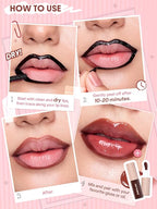 SHEGLAM Fall In Line Peel Off Lip Liner Stain Long Lasting Transfer-proof Nude Lip Tint-Pinky Promise