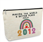 13 Year Old Girl Gift Ideas, 13th Birthday Gifts for Teenage Girls, Funny 2012 Birthday Decorations Makeup Bags for Her, Sister, Daughter, Niece, Cute Cosmetic Travel Pouch for Teen Girls Trendy Stuff