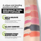 Anglicolor Glitter Metallic Pink Lipstick,High Impact Lipcolor,Lightweight Hydrating Formula Smooth and Non-Sticky,Rose Lipstick For Women,Full-Coverage Lip Makeup (04 BLUSH WINES, 4g)