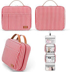 Bosidu Hanging Travel Toiletry Bag,Large Capacity Cosmetic Travel Toiletry Organizer for Women with 4 Compartments & 1 Sturdy Hook,Perfect for Travel/Daily Use/Christmas