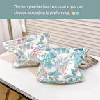 STARDW Aesthetic Floral Makeup Bag Cute Small Cosmetic Bags for Women Girls, Travel Toiletry Bag Large Capacity Zipper Makeup Pouch, Purse Organizer Pouches