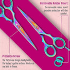 Tycon Hair Cutting Scissors Professional 6.5" – Japanese Stainless Steel, 2.7" Razor Edge Blade Barber Scissors – Ergonomic design - Precision Hair Scissors for Smooth Cutting - Salon & Personal Use