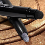 Cream Waterproof Hypoallergenic Eyeshadow Stick, long wear Metallic Glitter Matte Eye Shadow Pencil With Makeup Brush, Eye Brightener, 51 Diamond Metallic
