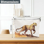 Animals Theme Makeup Bag - Watercolor Leopard - Drawing Printing Cosmetic Bag, Toiletry Bag, Gift For Girls, Teen, Personal Care & Accessories - A16