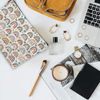Makeup Bag Bohemian Rainbows Cosmetic Bag Mini Portable Travel Toiletry Bag Organizer Makeup Brushes Aesthetic Accessories Waterproof Storage Bag for Women