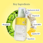 Beekman 1802 Milk Shake Hydrating Face Mist - Hyaluronic Acid & Squalane Facial Mist Minimizes Pores & Gently Moisturizes - Makeup Setting Spray - Fragrance-Free
