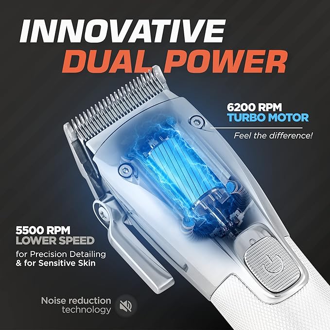 Fagaci Professional Thinning Shears & Hair Clippers for Barbers with Precise Cutting, Turbo Cordless Hair Clippers for Men Professional, Thinning Scissors, Hair Shears, Barber Scissors