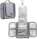 Bosidu Hanging Travel Toiletry Bag,Large Capacity Cosmetic Travel Toiletry Organizer for Women with 4 Compartments & 1 Sturdy Hook,Perfect for Travel/Daily Use/Christmas