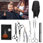 Professional Barber Scissors Set - Hair Shears Kit, Thinning Shears for Salon Haircut & Bang Trimming