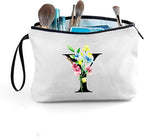 SEAMOON Women Birthday Unique Initial Funny Gifts for Teenage Girl Sister Friends Bridesmaid Personalized Travel Make up Cosmetic Bag with Mirror Valentines Mothers Day Christmas Graduation Y