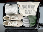 Stylish Makeup Bag Organizer | Perfect 100% Cotton Canvas Cosmetic Bag Ideal for Travel and for Cute Gifts