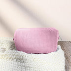 SOIDRAM 6PCS Bridesmaid Proposal Gifts Corduroy Pink makeup bag bulk for Wedding Party Favors Bachelorette party decorations Toiletry Organizer Bag Cosmetic Case Gift