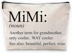 Sufamb Mimi Grandma Gifts - Mother's Day & Birthday Bags, Small Cosmetic Makeup Bag for Purse