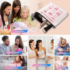 God Says I Am Makeup Bag, Pink Coquette Bow Bible Verse Cosmetic Bag, Inspirational Christian Gifts for Women, Religious Faith Based Gifts Inspirational Affirmations Gift Bag