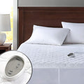 Degrees of Comfort Heated Mattress Pad Full Size | Zone Heating Electric Bed Warmer W/Auto Shut Off | Fit Up to 15 Inch | 12.5ft Long Cord - 54x75 Inch, White