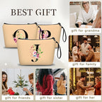 Birthday Inspirational Bridesmaid Proposal Team Small Gifts for Women Mom Aunt Teacher Sister Coworkers Makeup Cosmetic Bag Travel with Mirror Mothers Day Christmas Graduation J