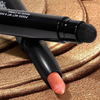 Longwear Cream Eye Shadow Sticks(46 Ruby Metallic), Smudge-Proof, Waterproof Eyeshadow,Silky Formula Glitter With Makeup Brush,Red Eyeshadow Stick