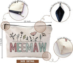 Meemaw Makeup Bag,Meemaw Gifts,Gifts For Memaw,Grandma Gifts,Gifts For Grandma,Grandma Birthday Gifts,Best Gifts For Grandma,Grandma Makeup Bag